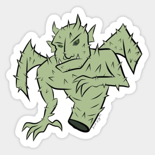 Cactus Gargoyle Sticker